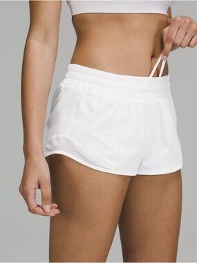 lululemon athletica White Hotty Hot Shorts Size 2